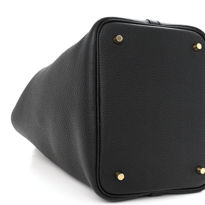 Hermes Taurillon Clemence Picotin Lock 22 MM Black 8 of 9