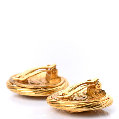 Chanel CC Clip On Earrings Gold 3 of 4