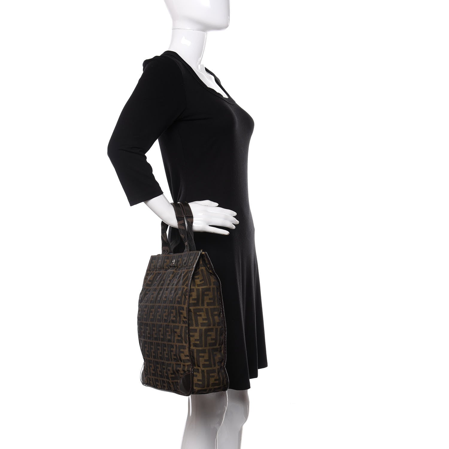 Fendi Zucca Shopping Tote Tobacco 2 of 10