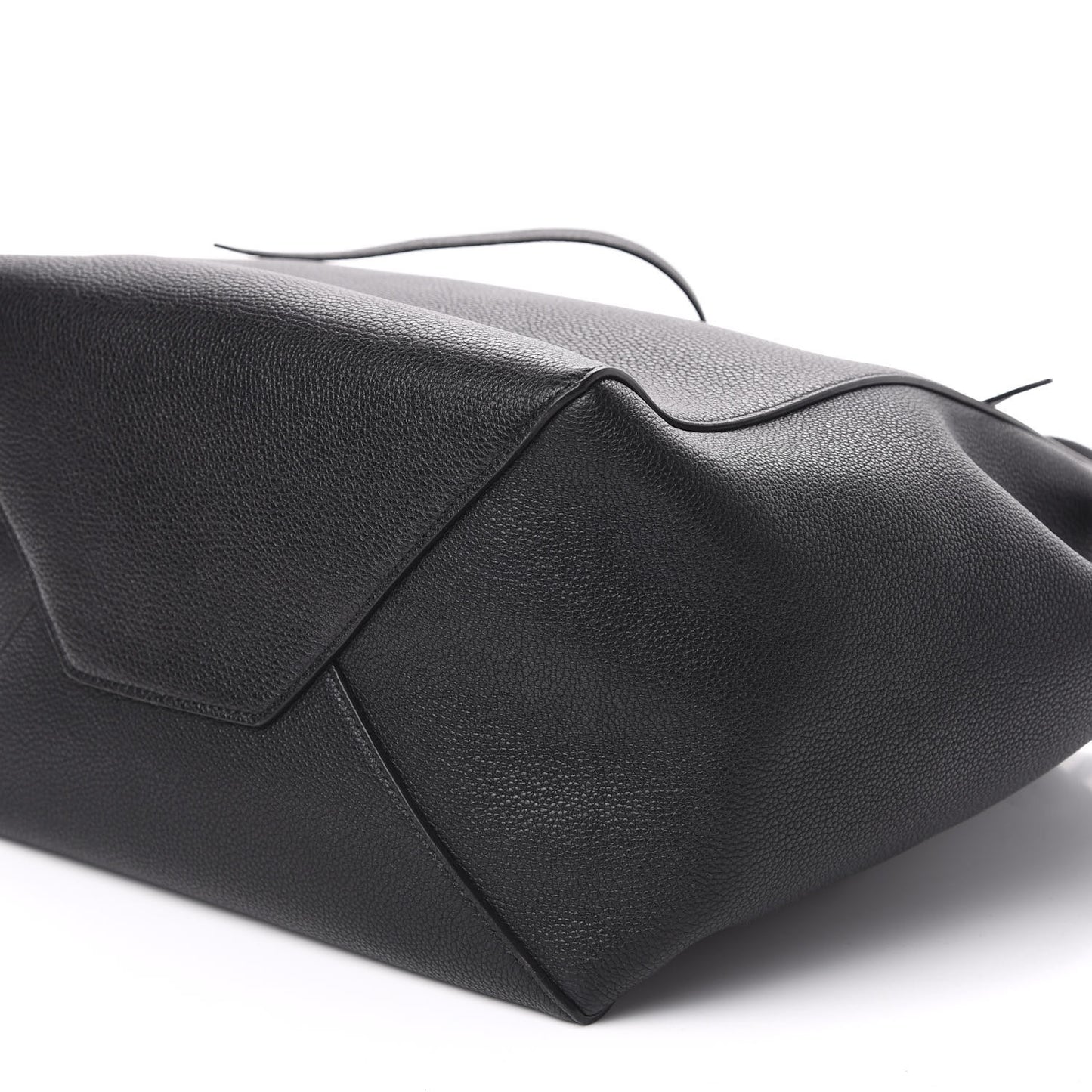 Soft Grained Calfskin Small Belt Cabas Phantom Black