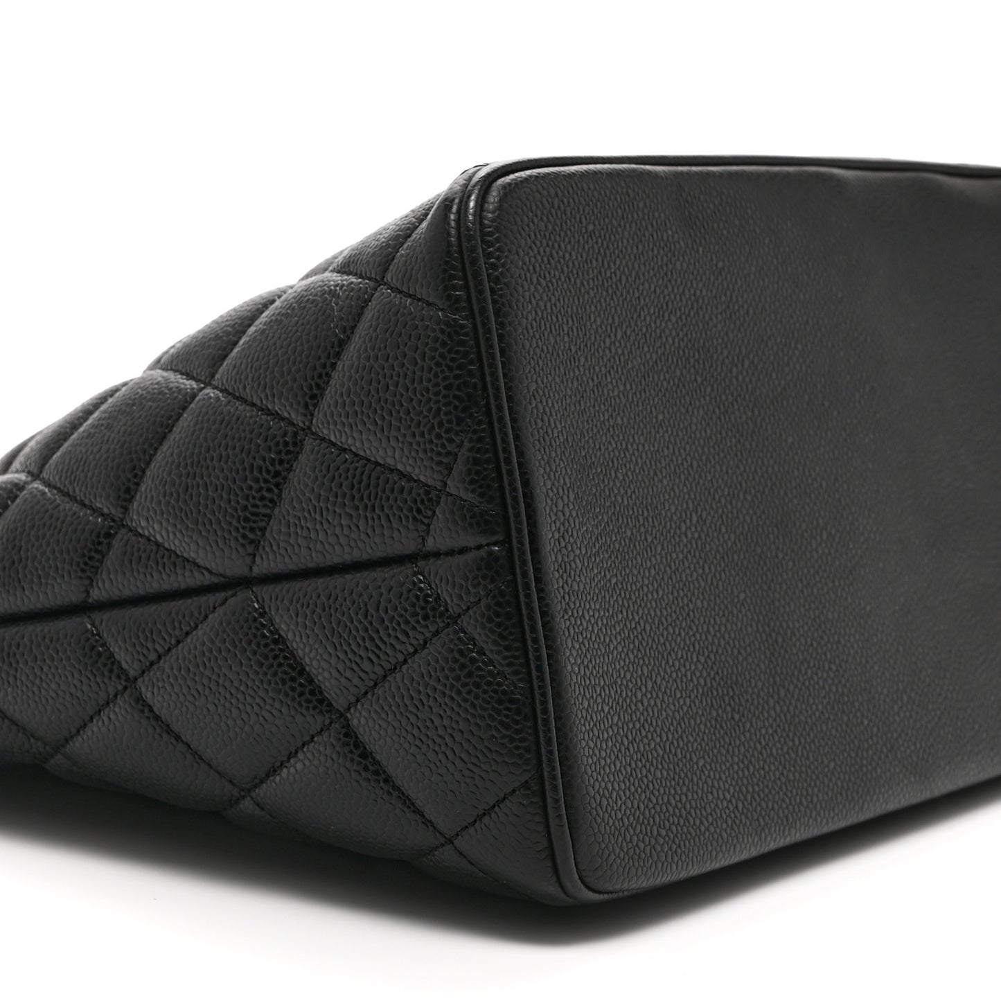 Caviar Quilted Medallion Tote Black