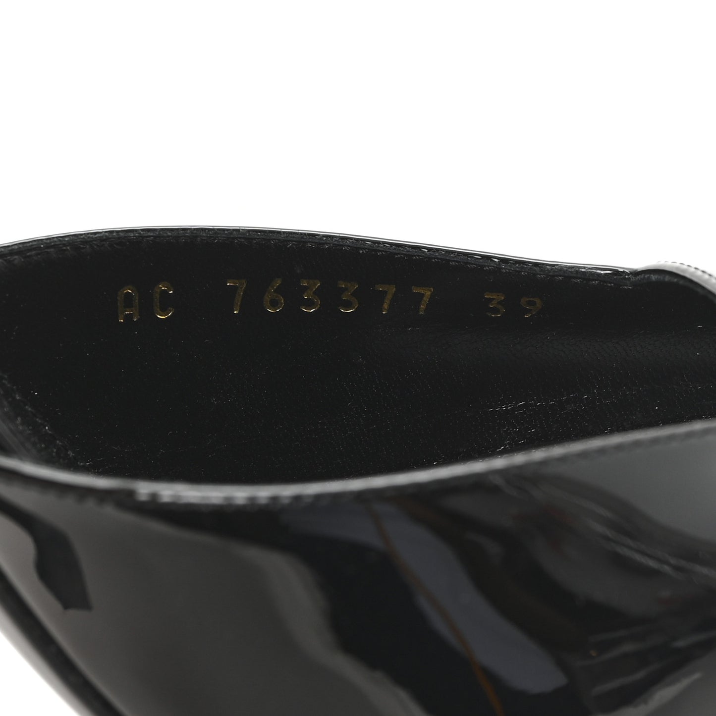 Patent Crystal Anouk 115 Ankle Strap Pumps 38 Black
