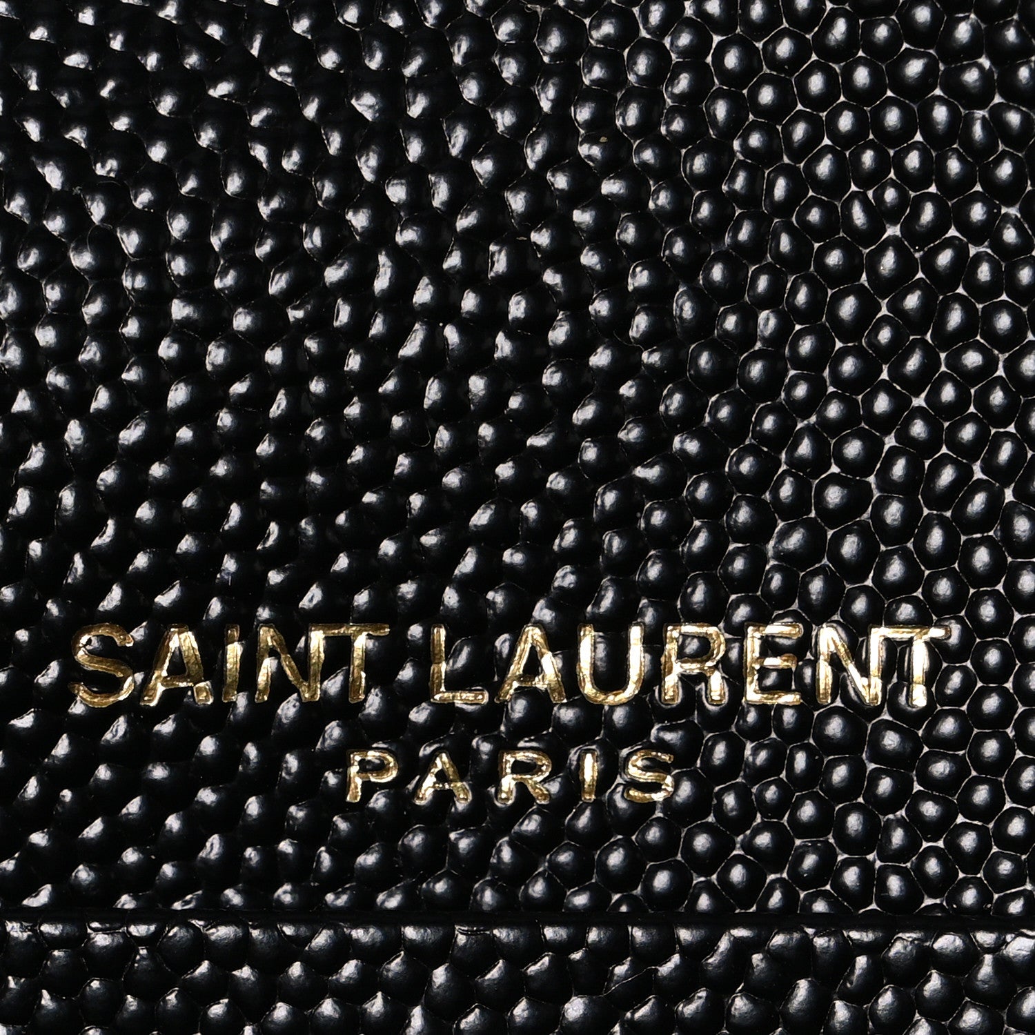 Saint Laurent Grain De Poudre Matelasse Chevron Monogram Envelope Chain Wallet Black 6 of 10