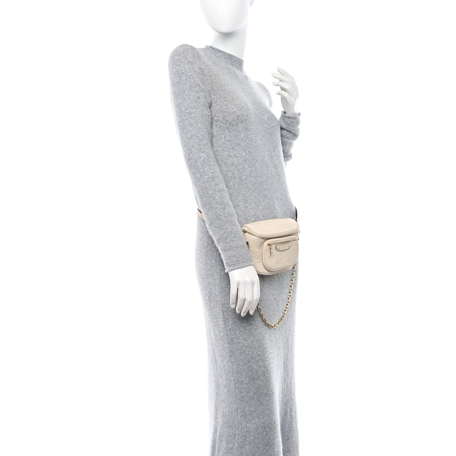 Louis Vuitton Empreinte Mini Bumbag Cream 2 of 9