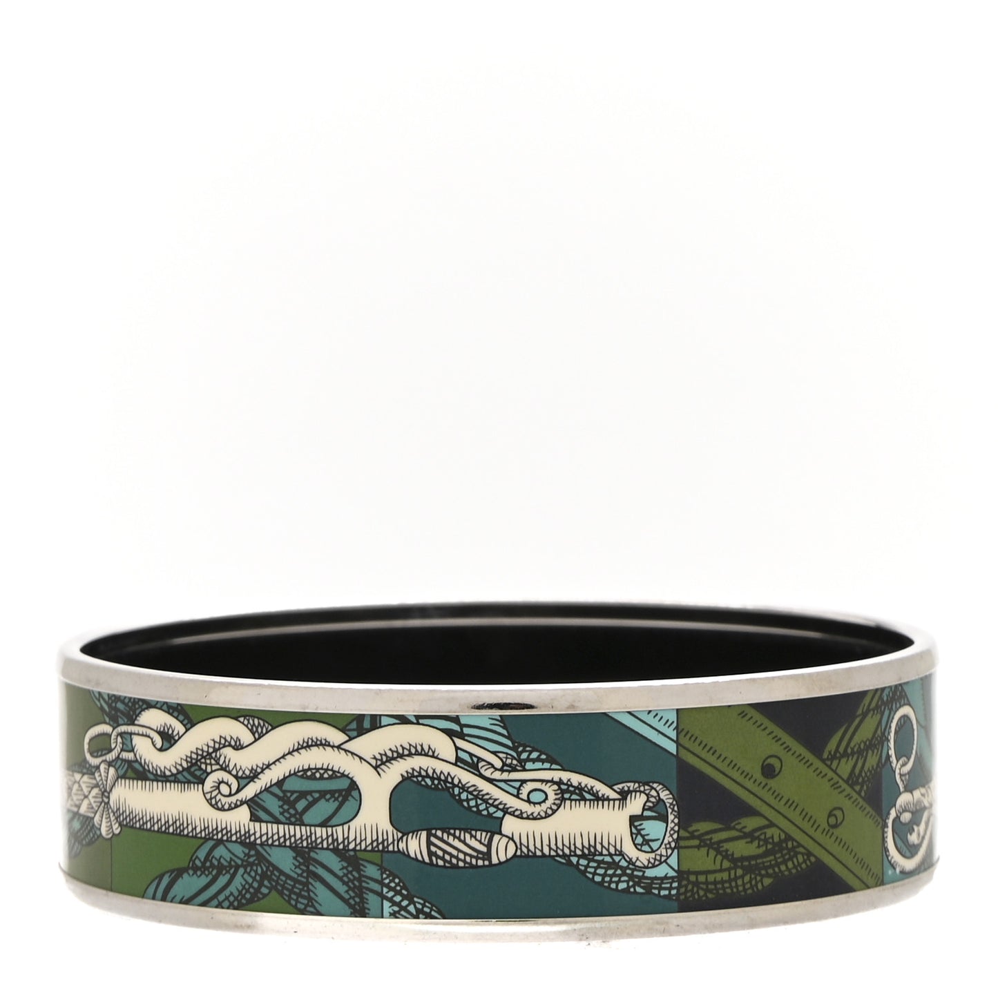 Enamel Printed Della Cavalleria Wide Bracelet 65 Foret