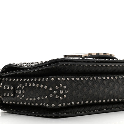 Christian Dior Calfskin Studded Dio(r)evolution Flap Bag Black 9 of 10