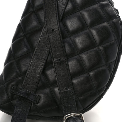 Chanel Calfskin Quilted Waist Belt Bag Black 13 of 16