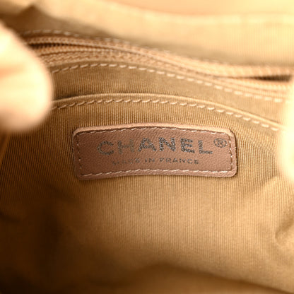 Chanel Lambskin Quilted Small CC Chain Bucket Drawstring Bag Light Beige 6 of 10