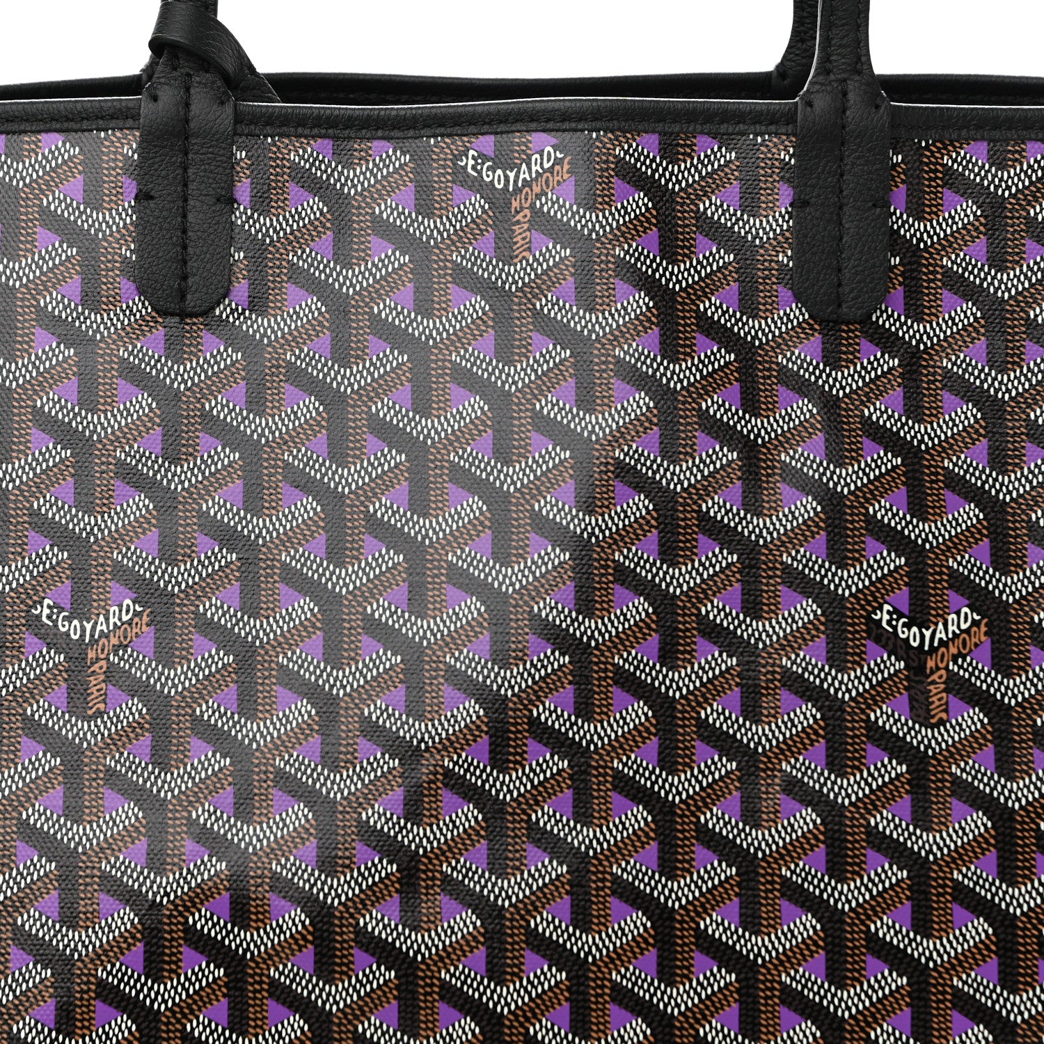 Goyard Goyardine Saint Louis Claire Voie PM Black Violet 9 of 11