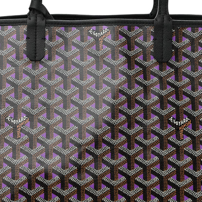 Goyard Goyardine Saint Louis Claire Voie PM Black Violet 9 of 11