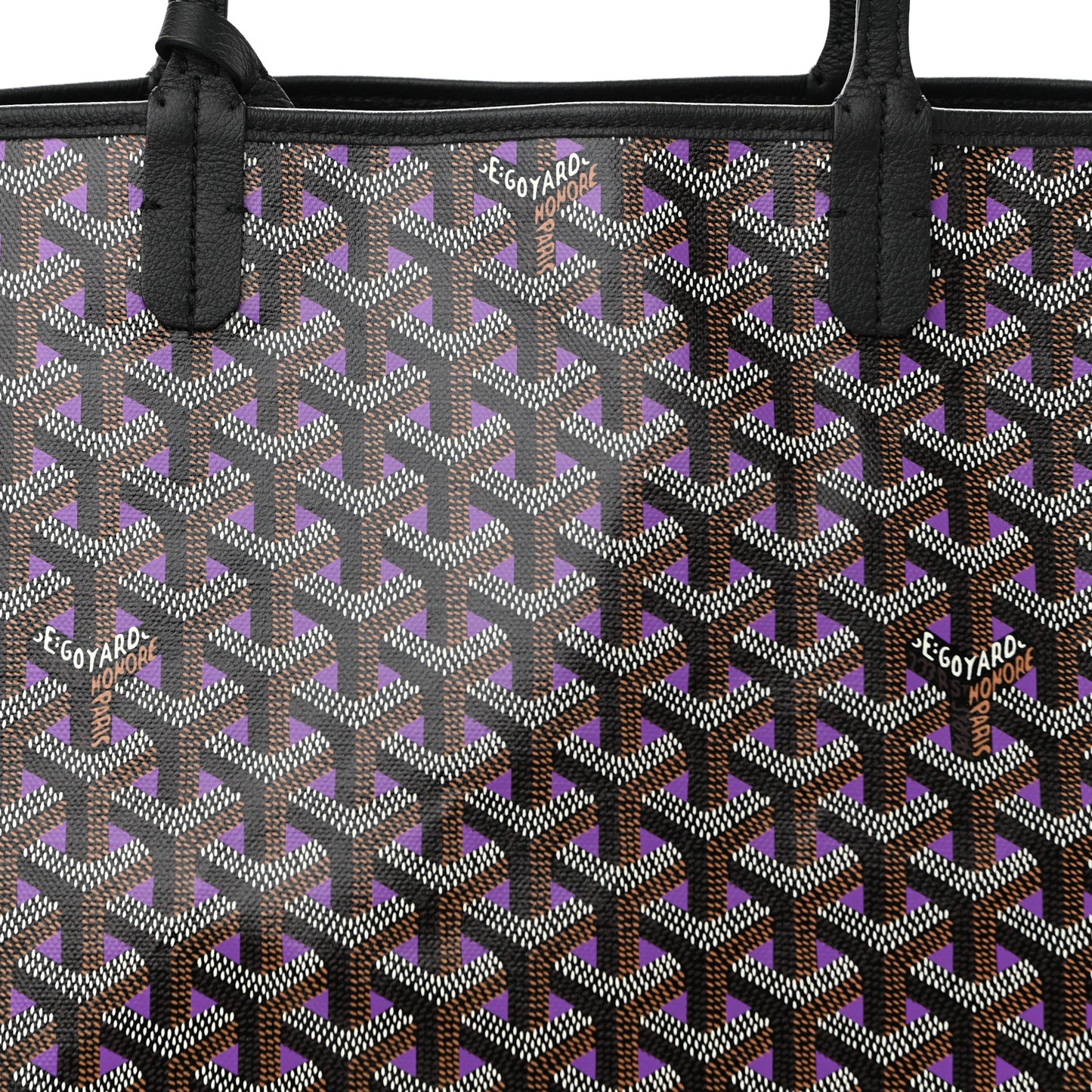 Goyardine Saint Louis Claire Voie PM Black Violet
