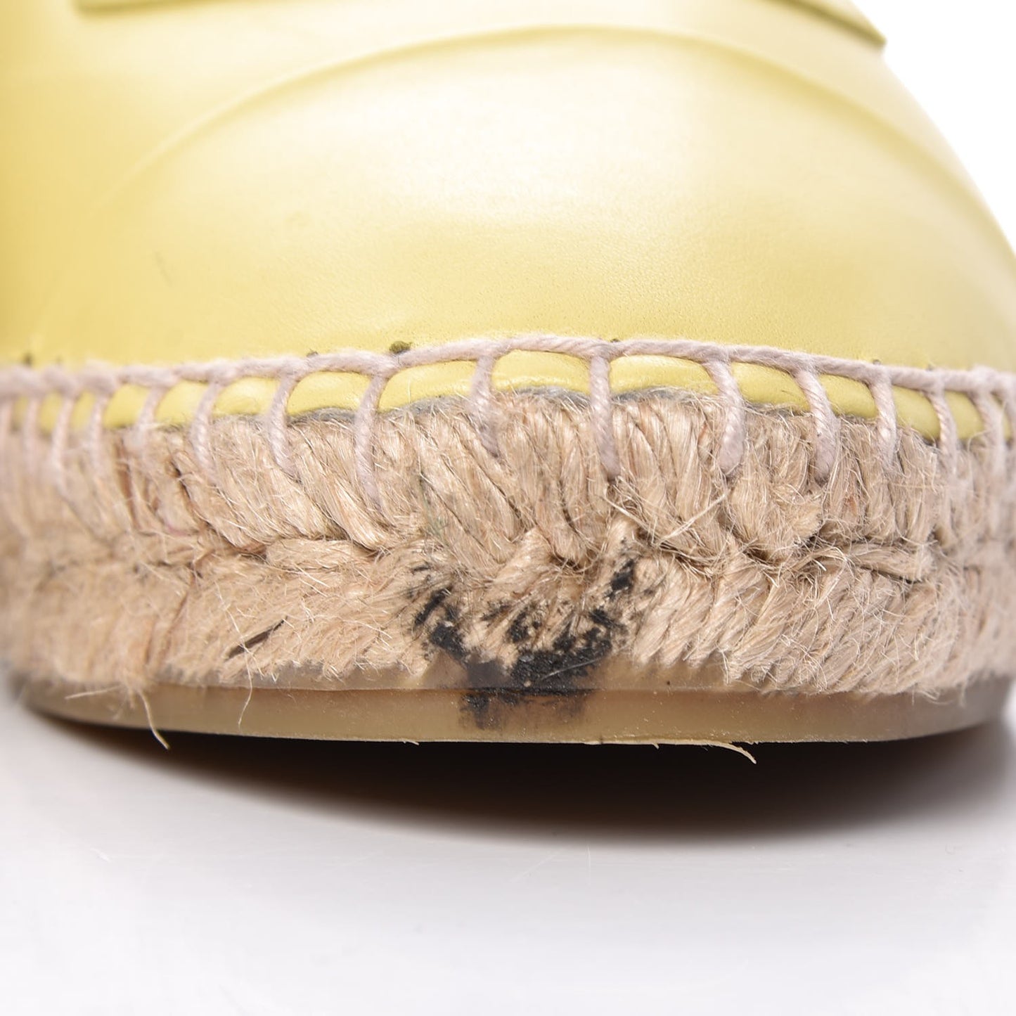 Lambskin CC Espadrilles 41 Yellow