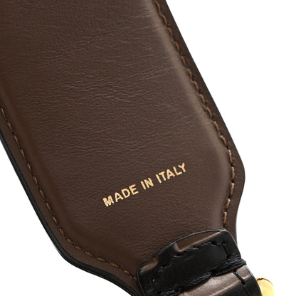 Fendi Vitello Century Bi-Color FF 1974 Embossed Strap You Maya Black 4 of 4