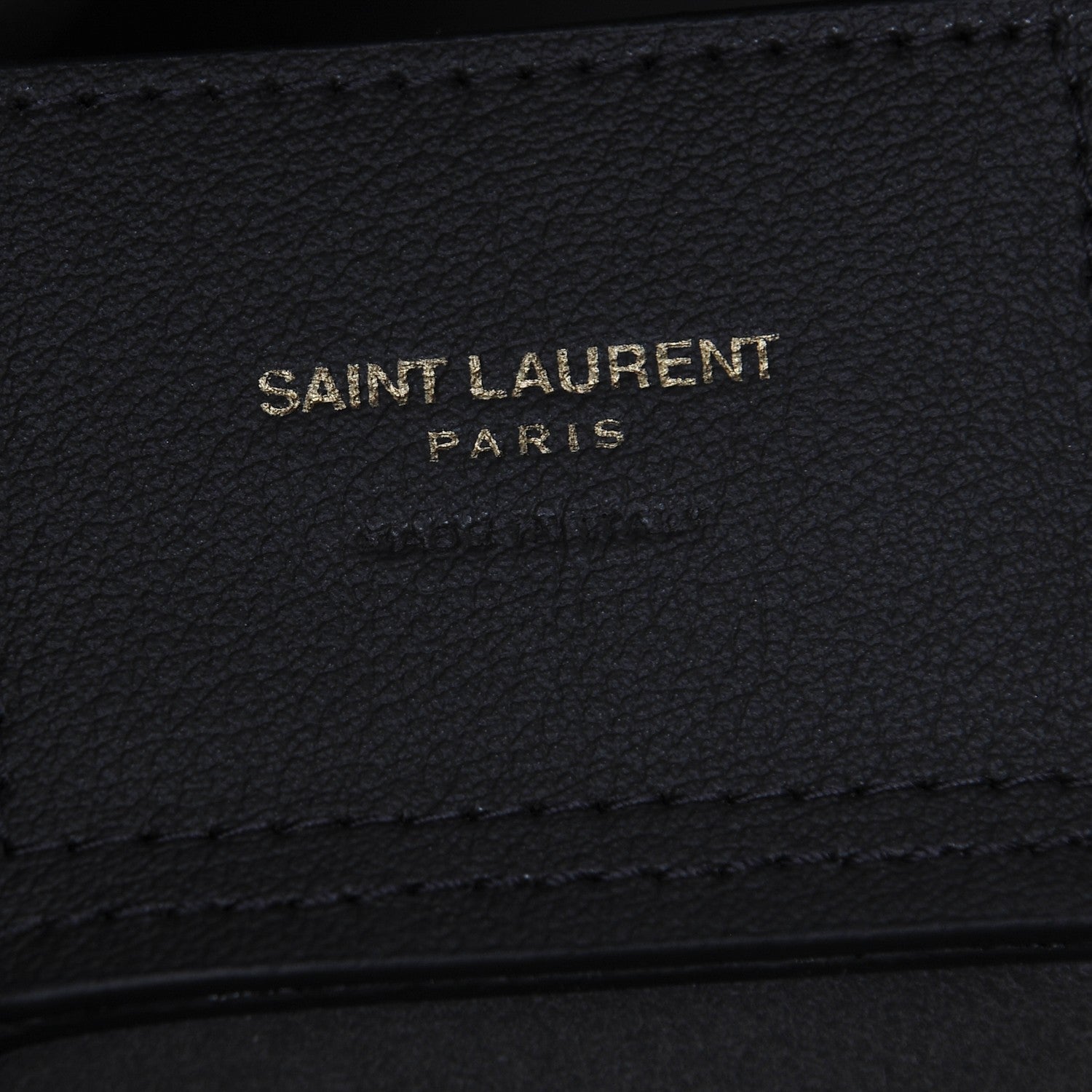 Saint Laurent Calfskin Large Shopping Tote Coal 7 of 7