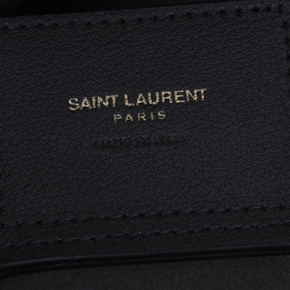 Saint Laurent Calfskin Large Shopping Tote Coal 7 of 7
