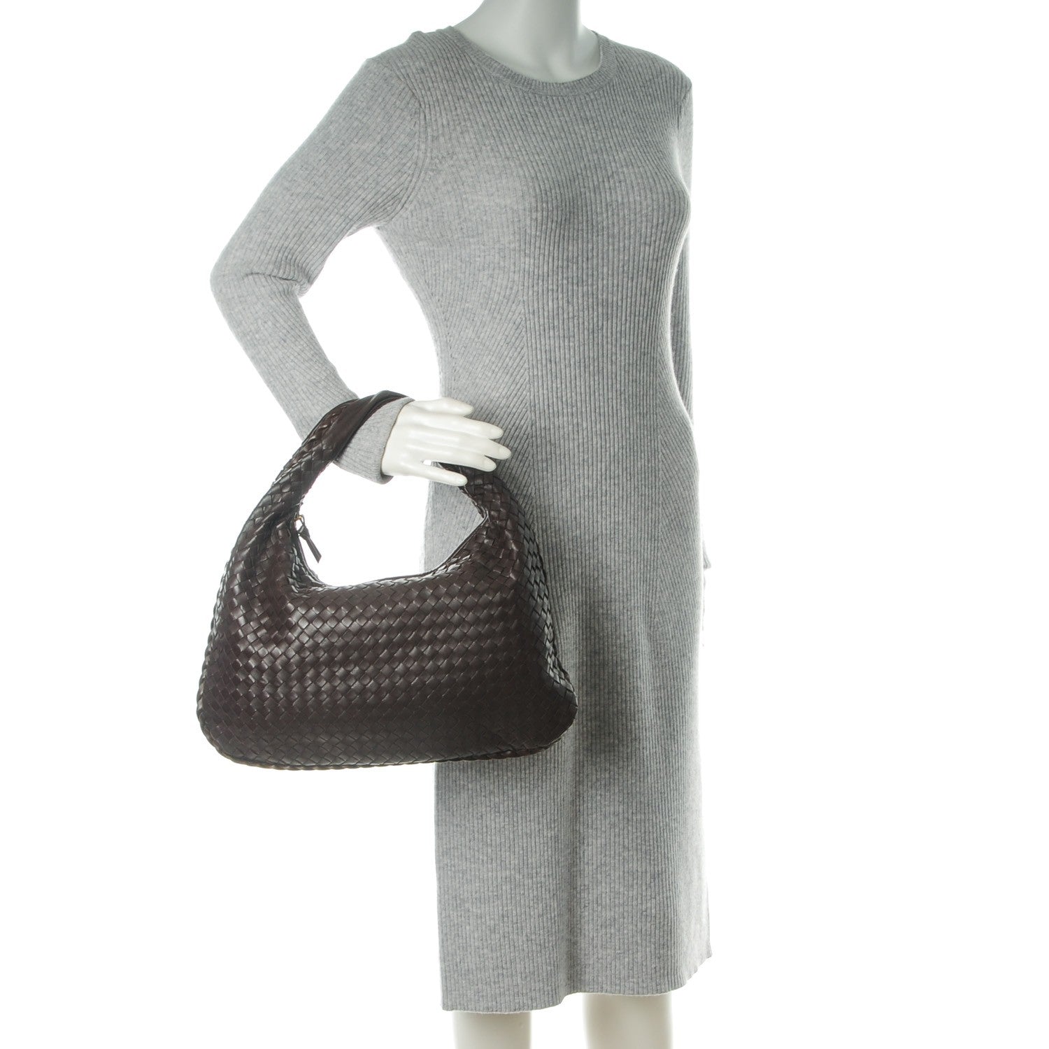 Bottega Veneta Nappa Intrecciato Medium Veneta Hobo Ebano 2 of 9