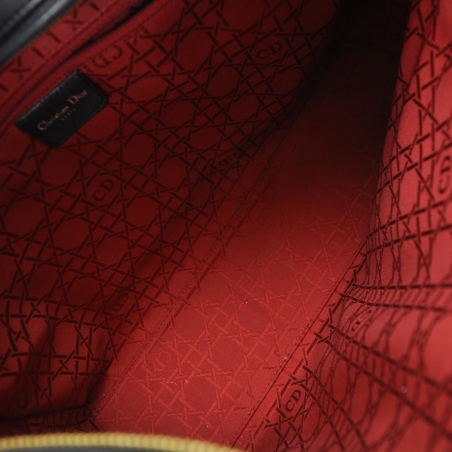 Christian Dior Leather Cannage Large Lady Dior Black 7 of 10