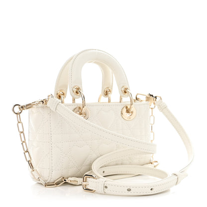 Christian Dior Lambskin Cannage Dioramour Micro Lady D-Joy Latte 3 of 12