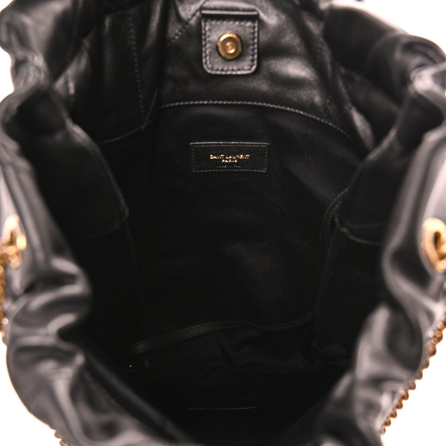 Saint Laurent Lambskin Matelasse Monogram Medium Jamie 4.3 Pochon Black Black 6 of 12