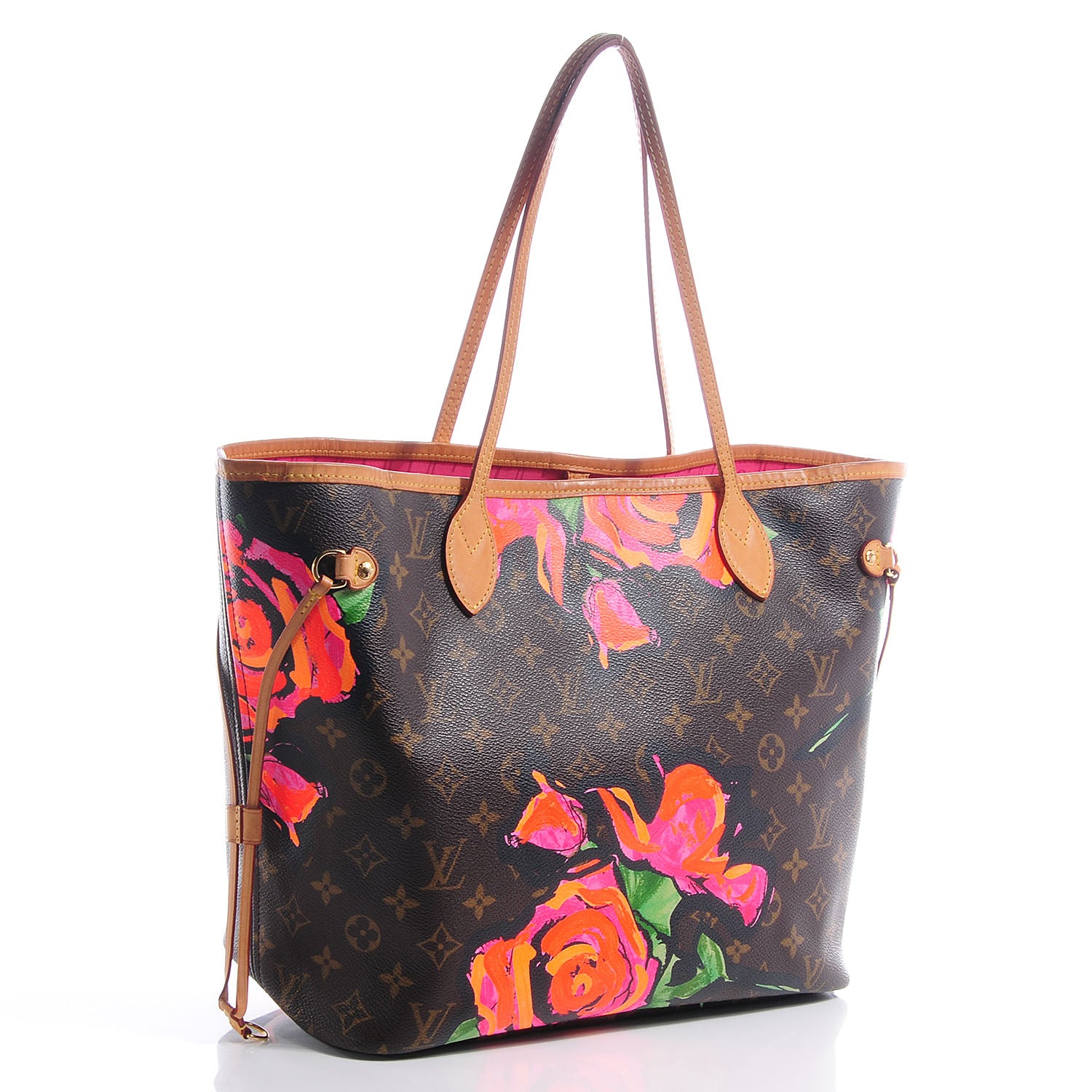 Louis Vuitton Monogram Roses Neverfull MM 3 of 7