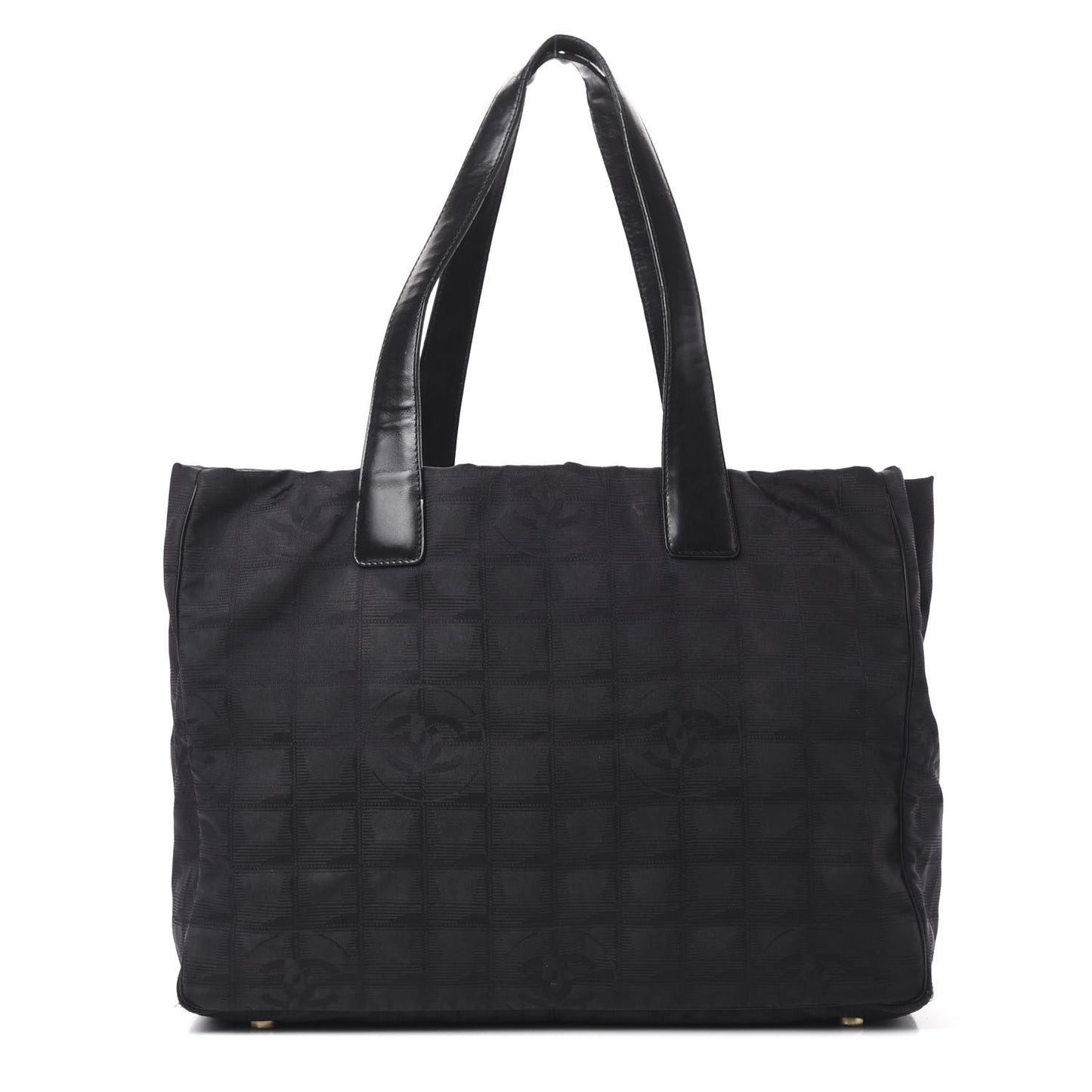 Nylon Medium Travel Tote Black