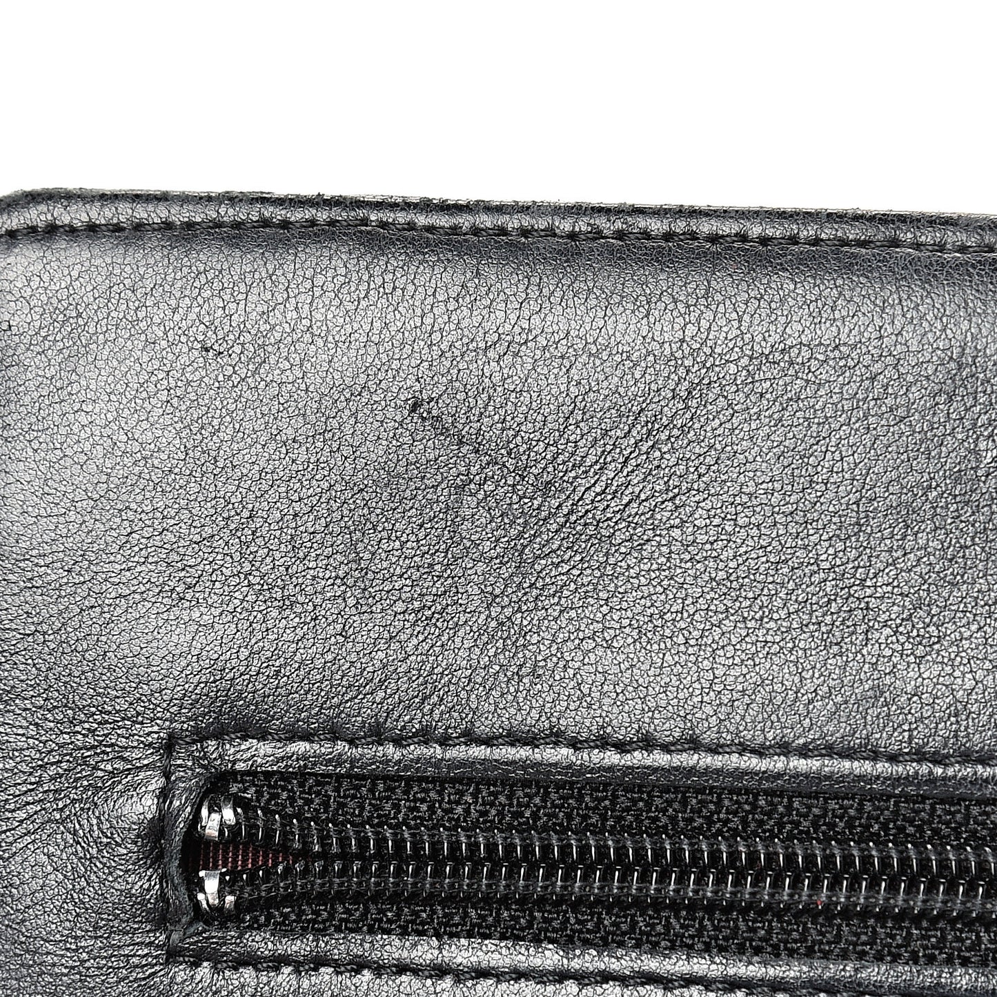 Lambskin Quilted Wallet On Chain WOC Black