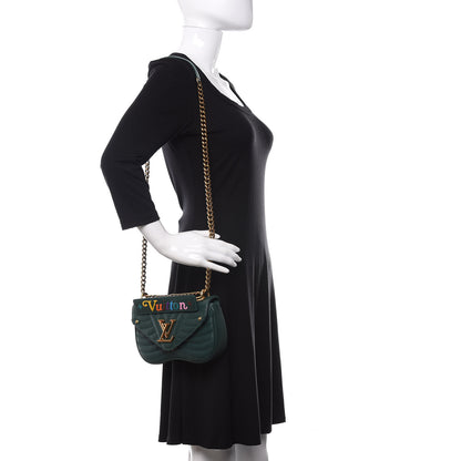 Louis Vuitton Calfskin New Wave Chain PM Emerald 2 of 10