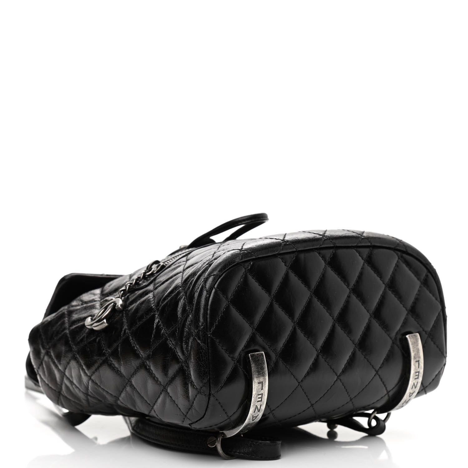 Chanel Glazed Calfskin Quilted Small Salzburg Mountain Backpack Black 4 of 9