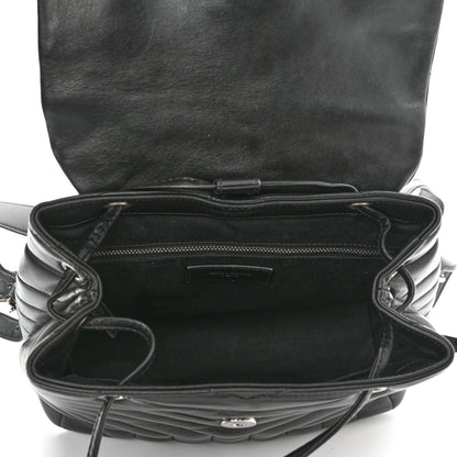 Saint Laurent Calfskin Y Quilted Monogram Small Loulou Backpack Black 5 of 11
