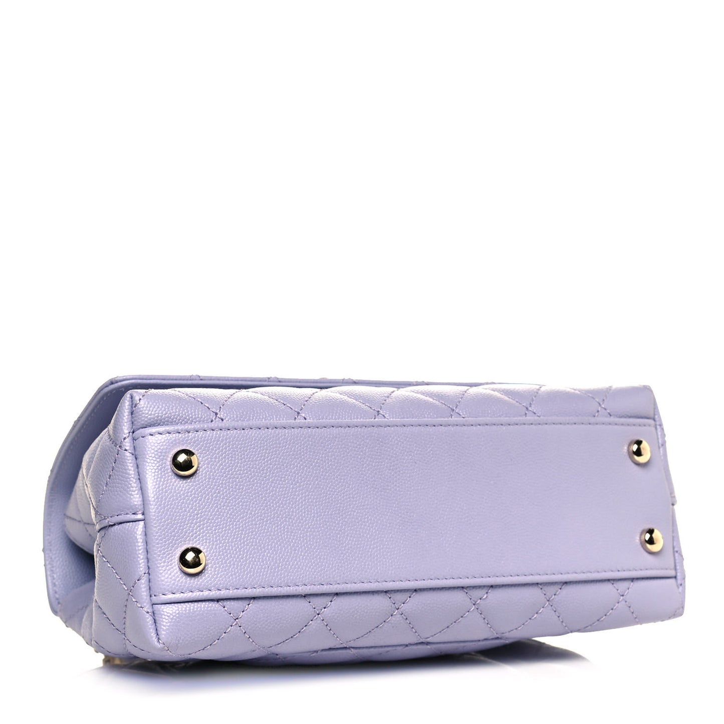 Caviar Quilted Mini Coco Handle Flap Light Purple
