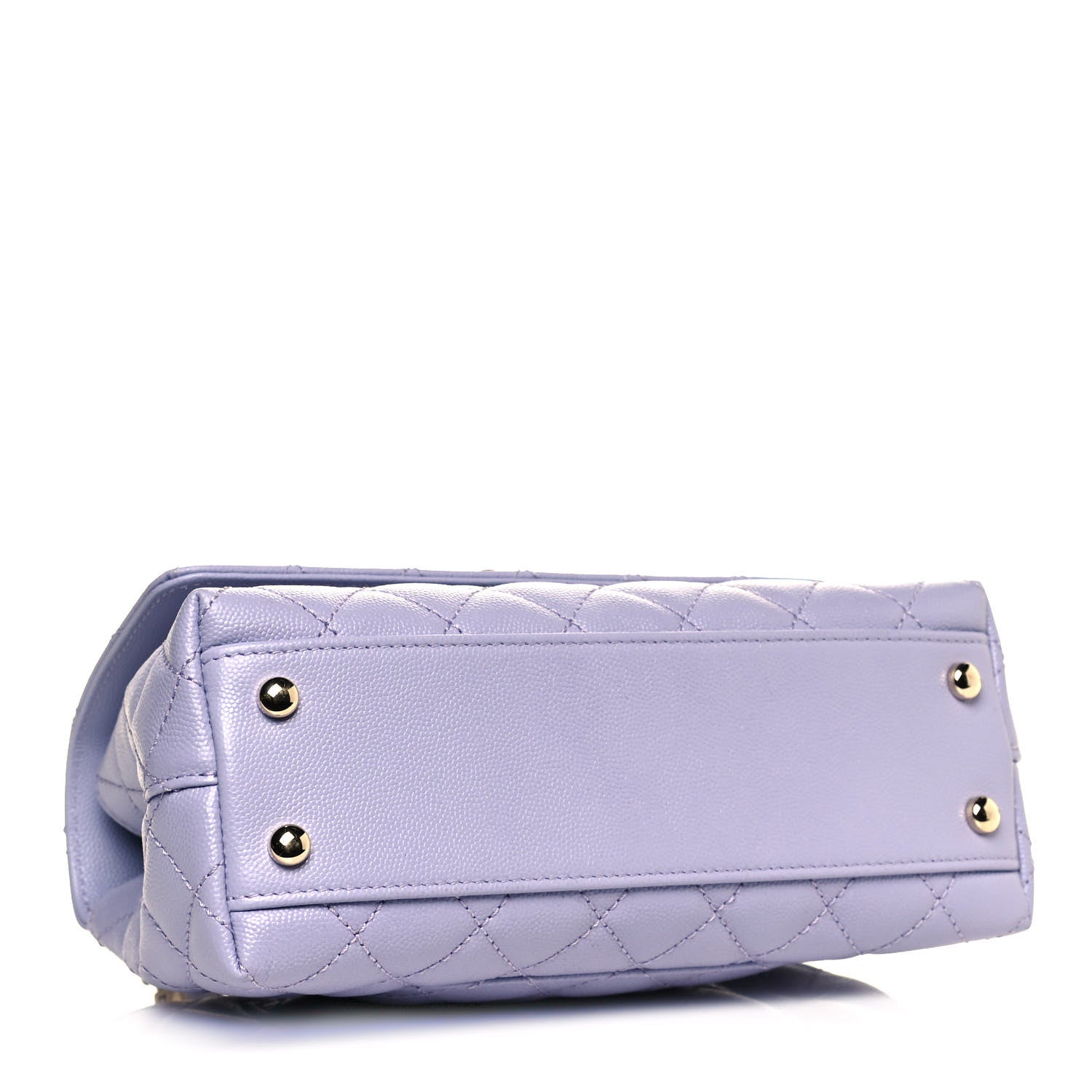 Chanel Caviar Quilted Mini Coco Handle Flap Light Purple 4 of 12