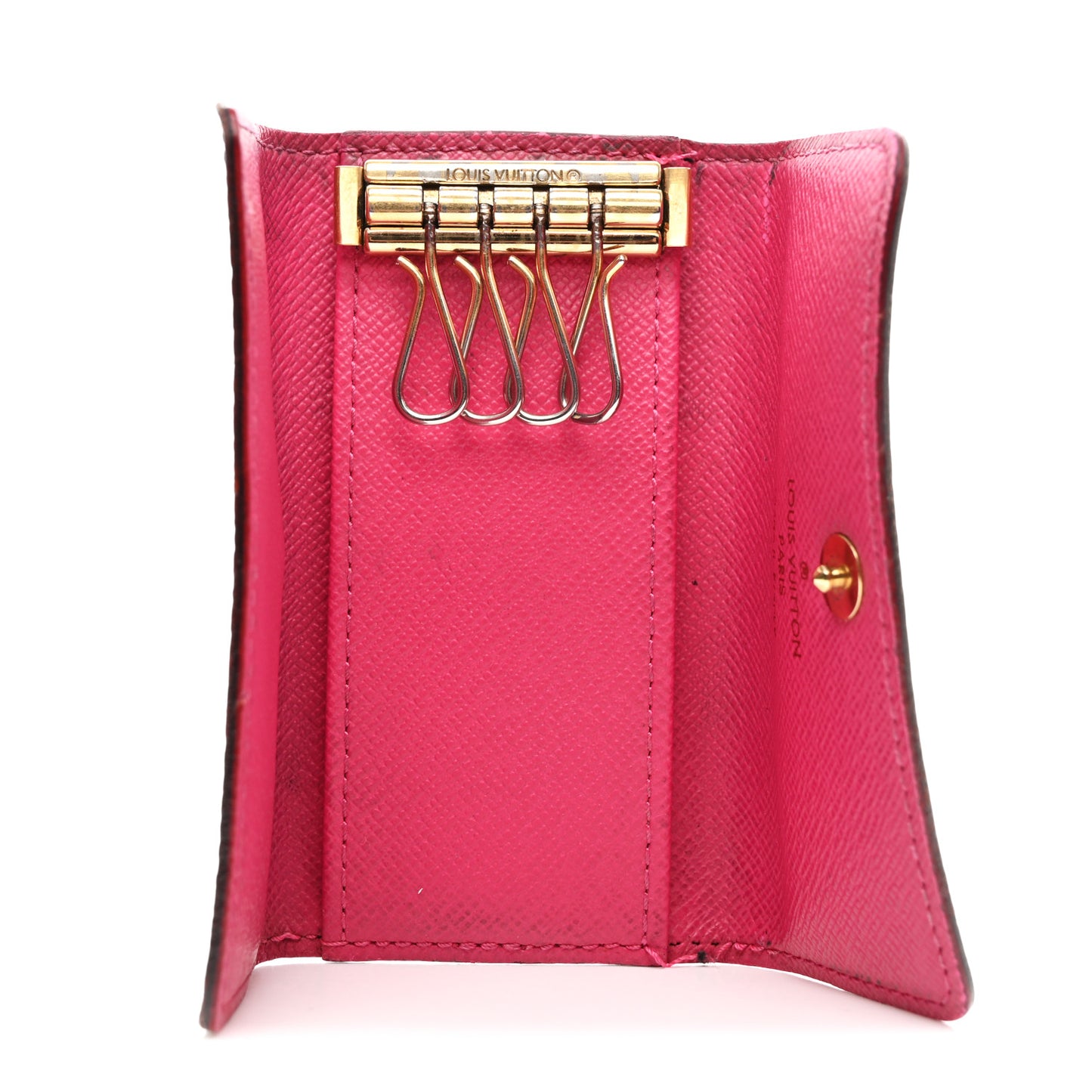 Monogram Multicolor Multicles 4 Key Holder Black Grenade