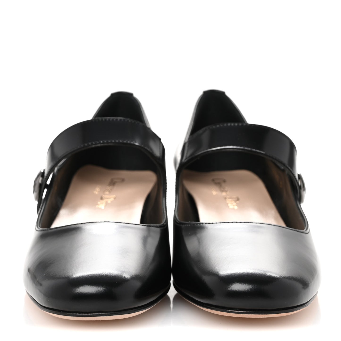 Brushed Calfskin Uniform 30mm Pumps 37 Black
