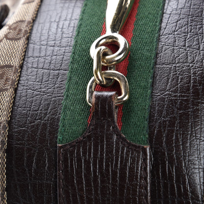 Gucci Monogram Medium Hasler Tote Dark Brown 10 of 24