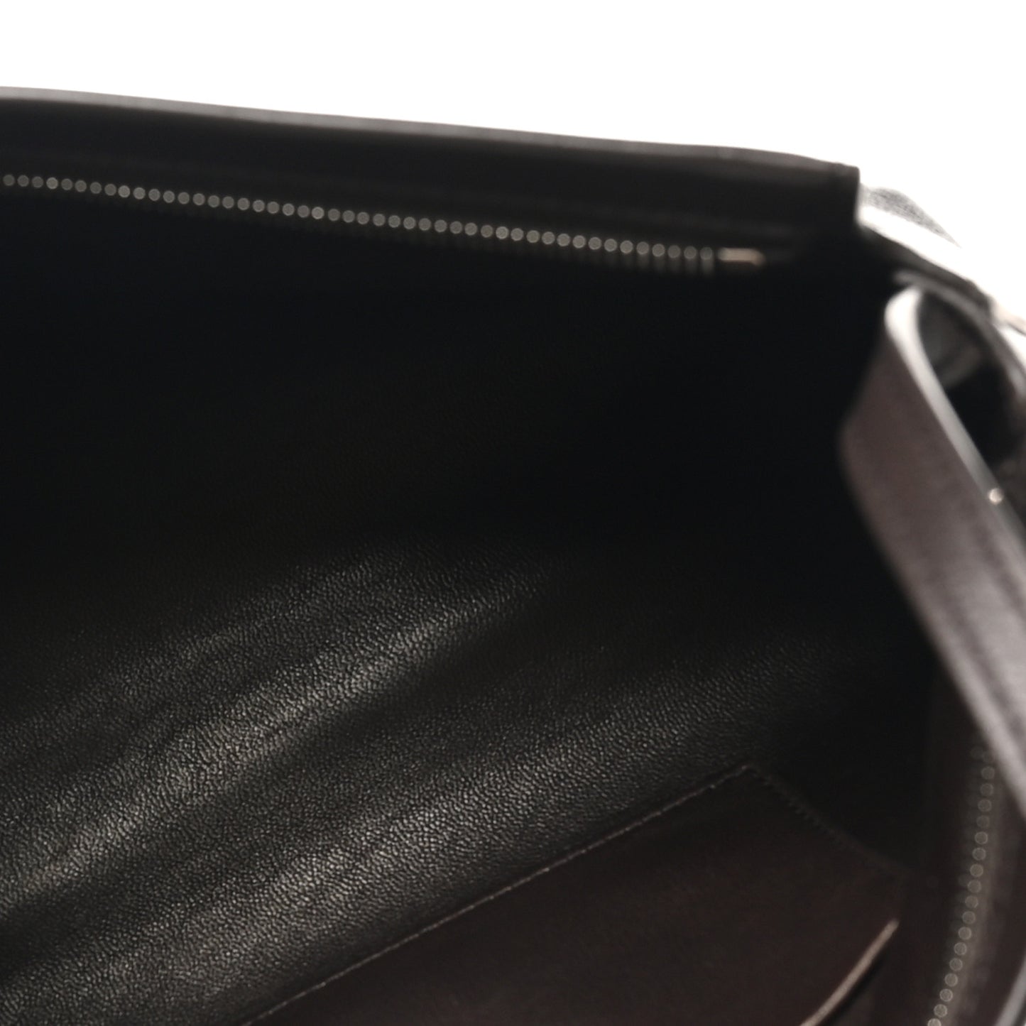 Grained Calfskin Rene Crossbody Dark Brown