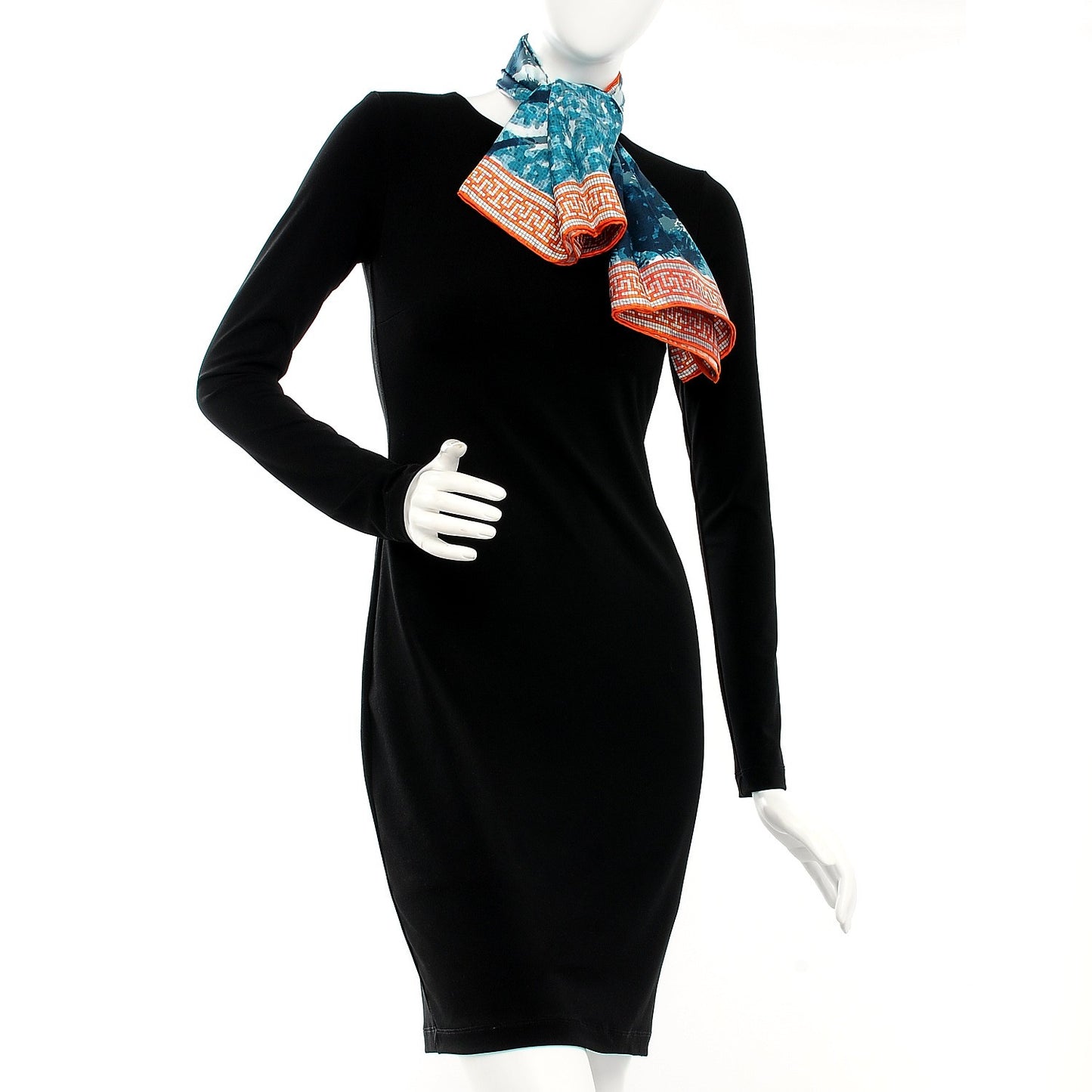 Silk A Beverly Hills Scarf 90 Bleu