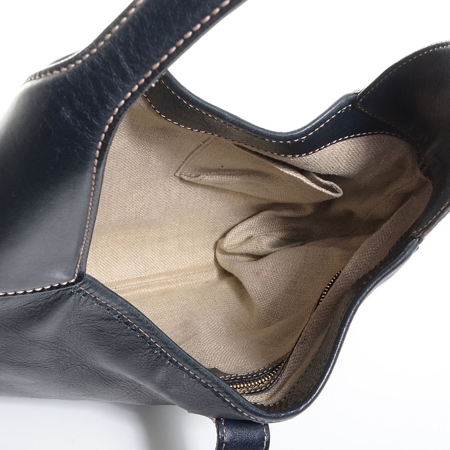 Calfskin Web Medium Jackie O Bouvier Hobo Navy