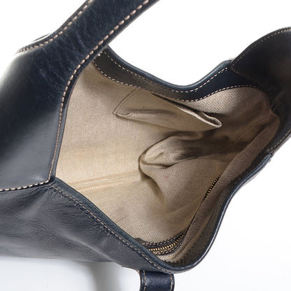 Gucci Calfskin Web Medium Jackie O Bouvier Hobo Navy 5 of 8