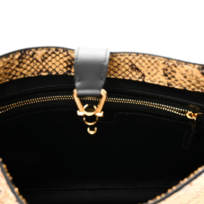 Gucci Snakeskin Calfskin Small Jackie 1961 Hobo Beige Black 5 of 10
