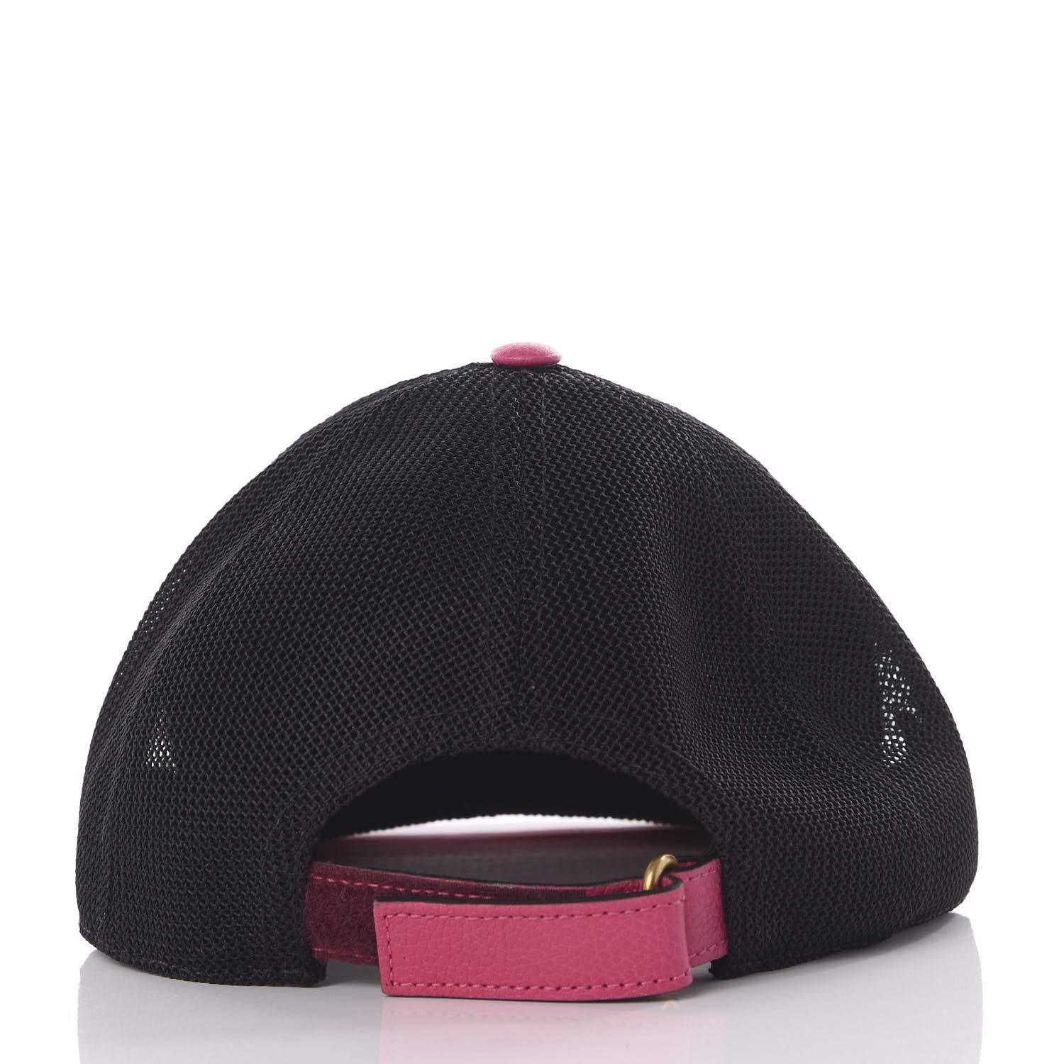 Gucci Cripto Calfskin Logo Baseball Hat L Fuxia Black 3 of 5