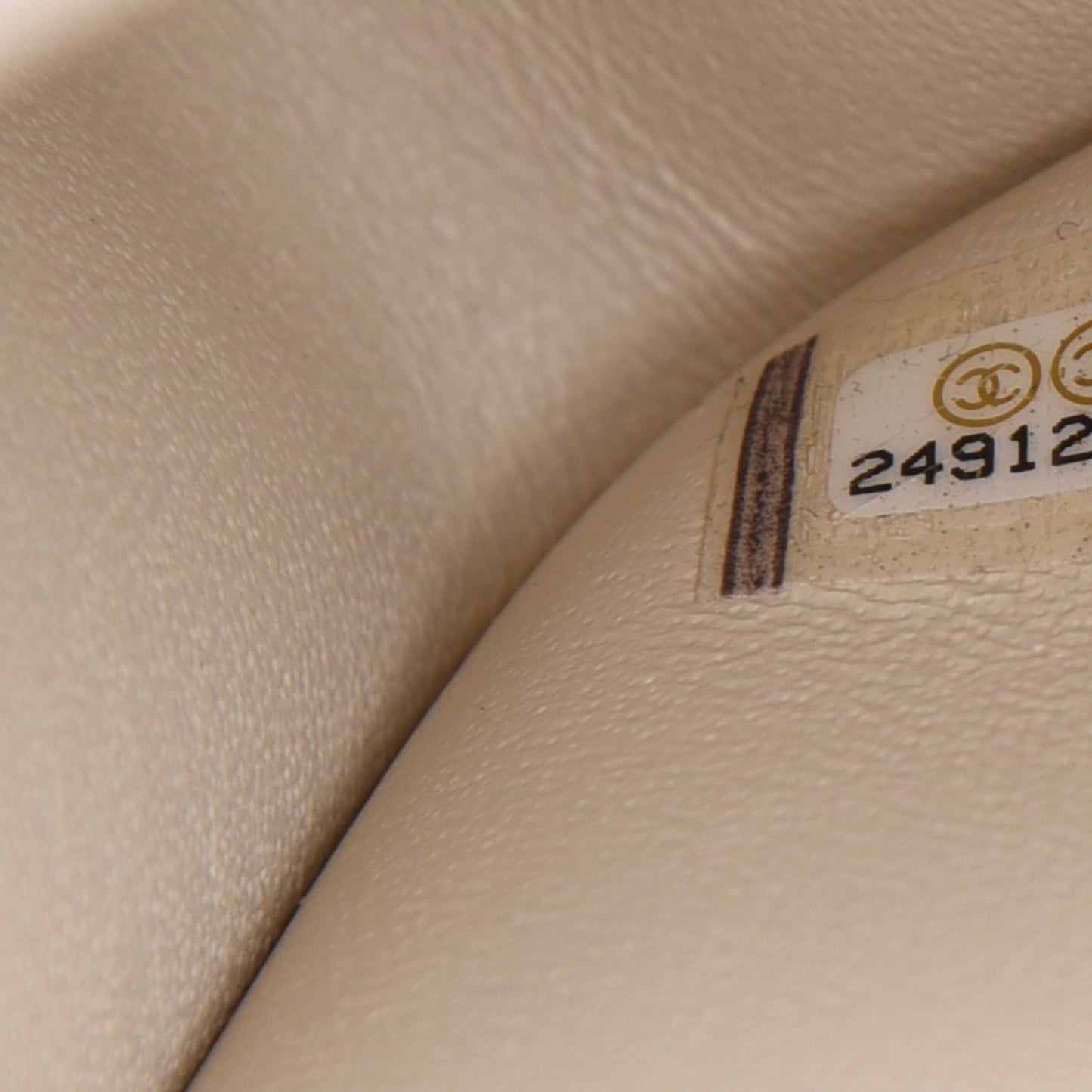 Caviar Quilted Jumbo Double Flap Light Beige