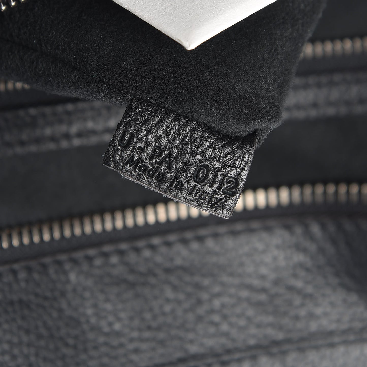 Drummed Calfskin Mini Luggage Black