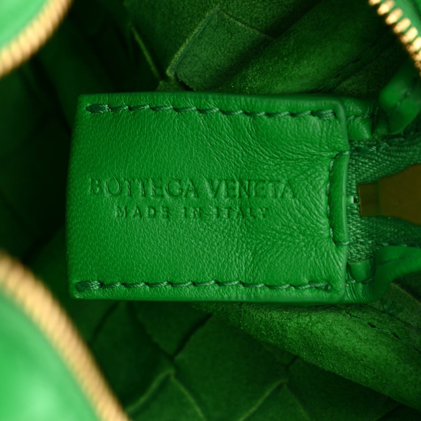 Nappa Intrecciato Mini Loop Camera Bag Parakeet