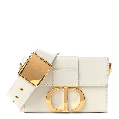 Christian Dior Smooth Calfskin 30 Montaigne Box Bag White 1 of 4