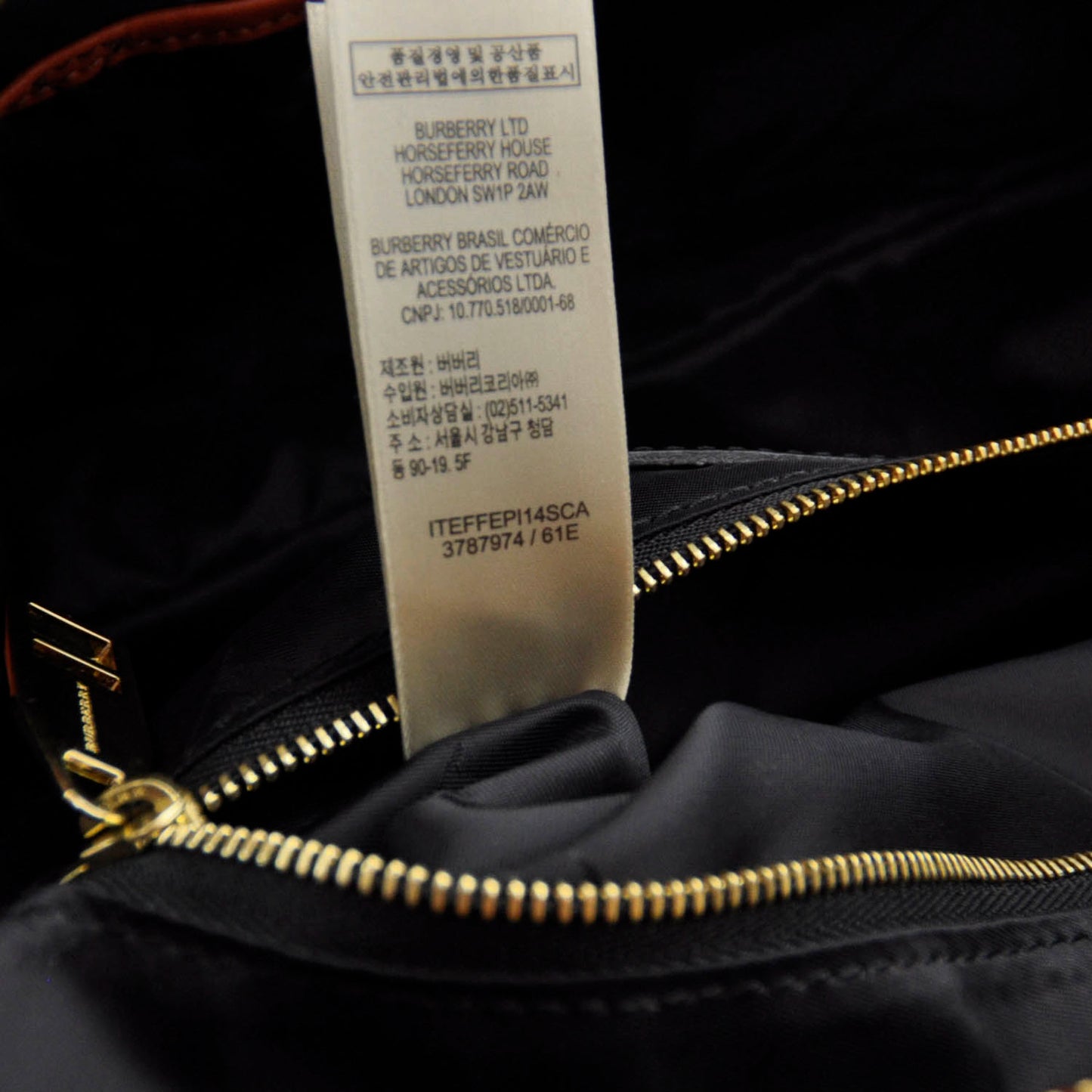 Haymarket Check Landscape Bag Tangerine
