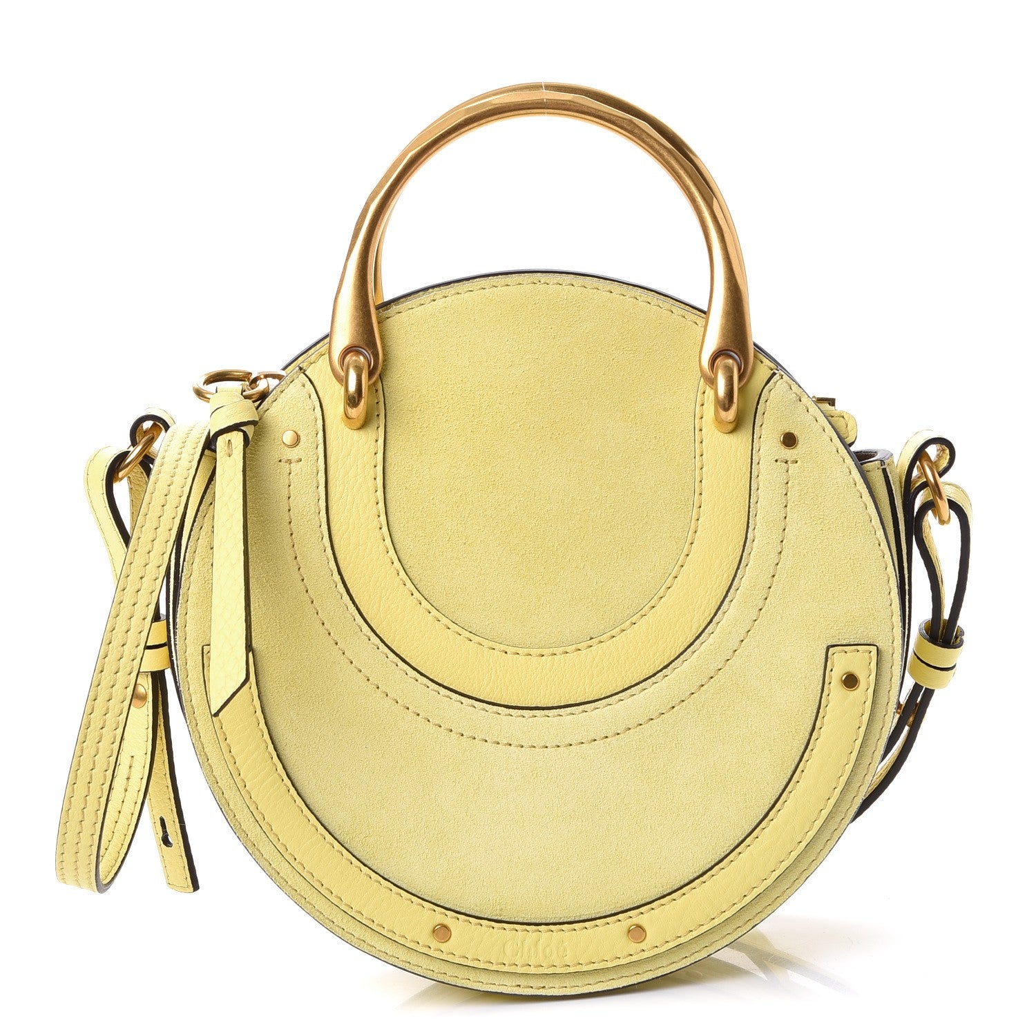 Chloe Calfskin Suede Small Pixie Bag Lemonade 1 of 7