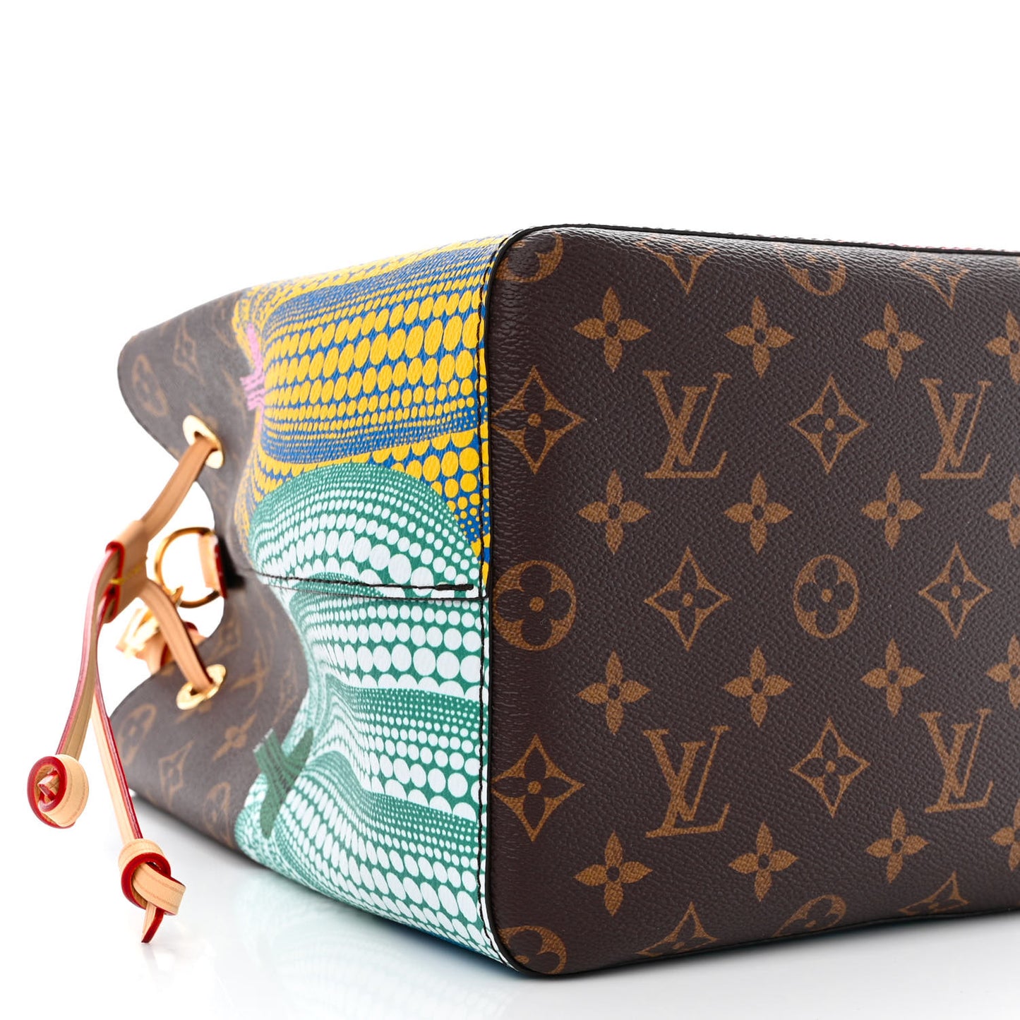LV X YK Monogram Kusama Pumpkin Neonoe MM