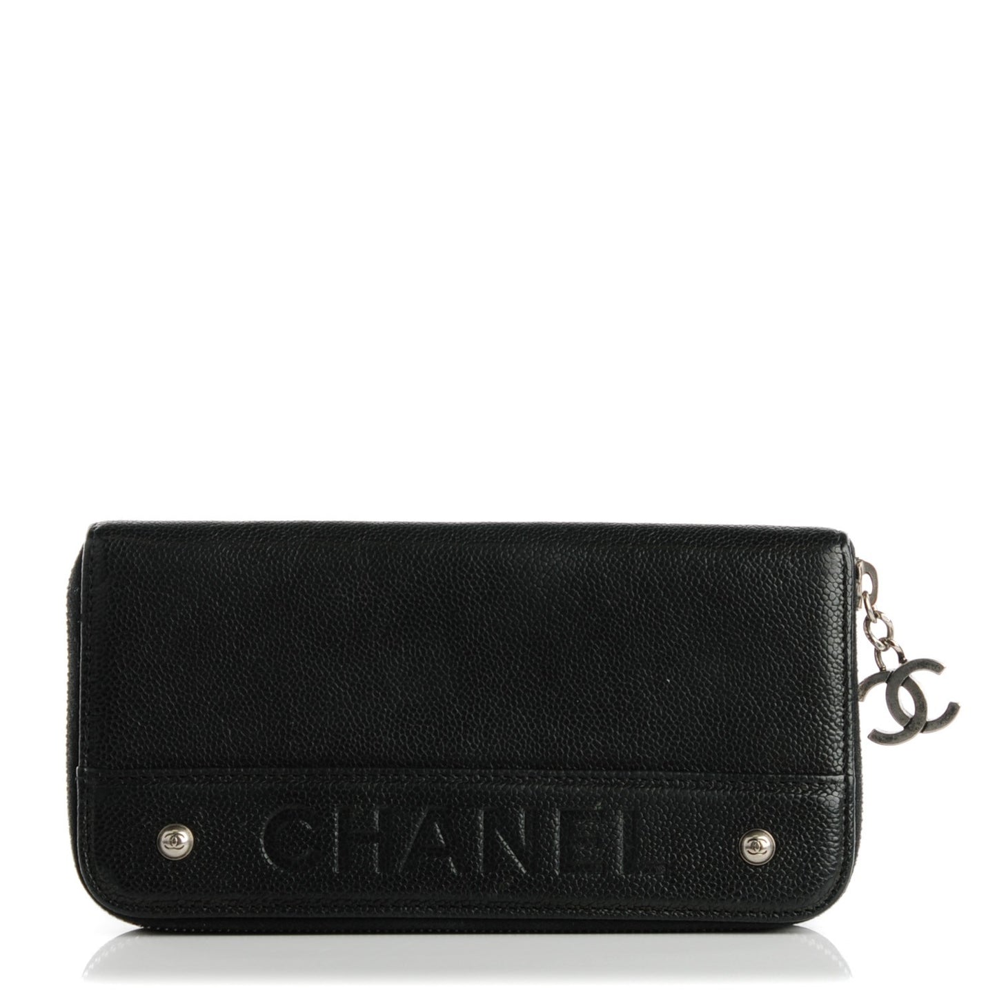 Caviar Outdoor Ligne Zip Around Wallet Black