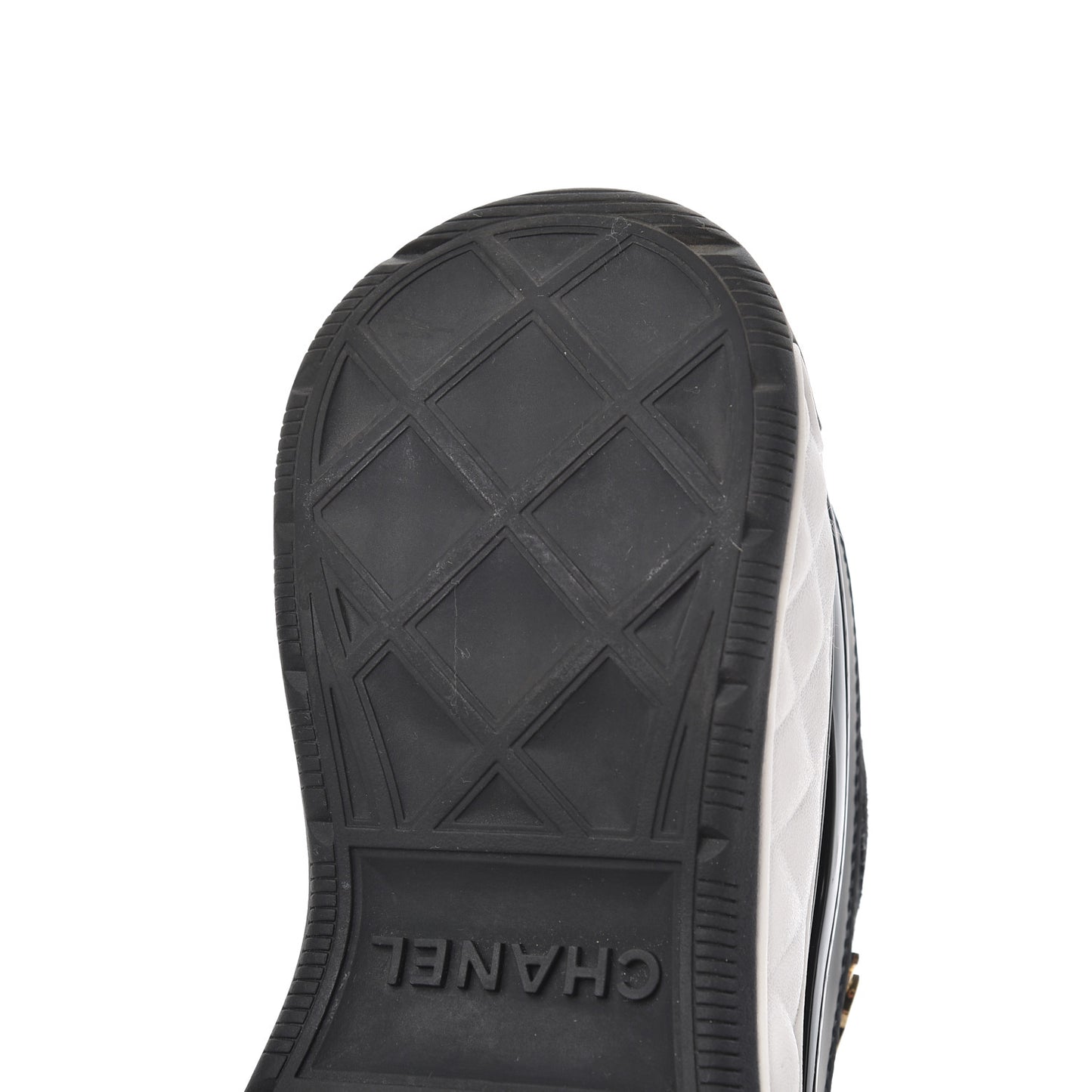 Velvet Calfskin Mixed Fibers CC Sneakers 37.5 Black