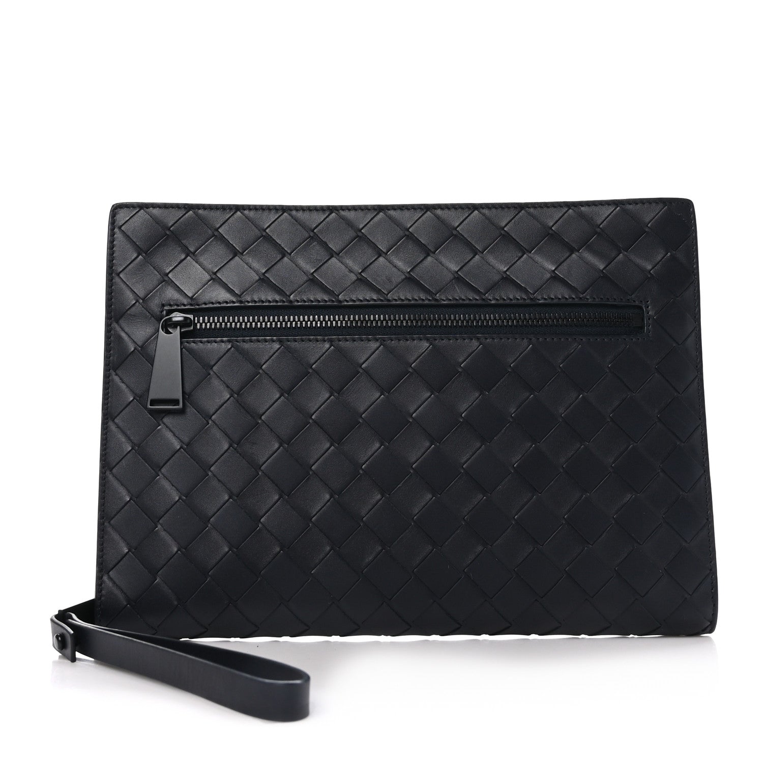 Bottega Veneta Calfskin Intrecciato Document Case Black 1 of 10